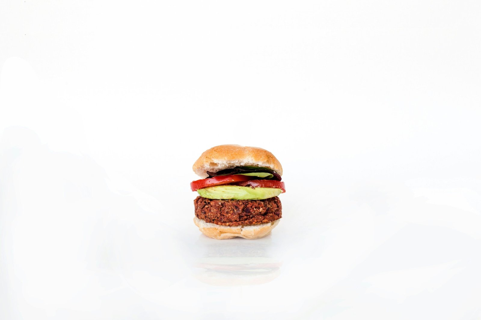 burger on white background